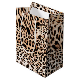Bolsa De Regalo Mediana Impresión de leopardo