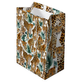 Bolsa De Regalo Mediana Impresión de leopardo de moda - Negrita y elegante