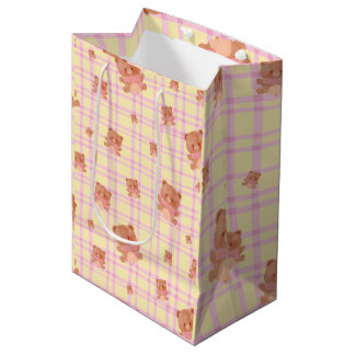 Bolsa De Regalo Mediana Impresión de osito lindo