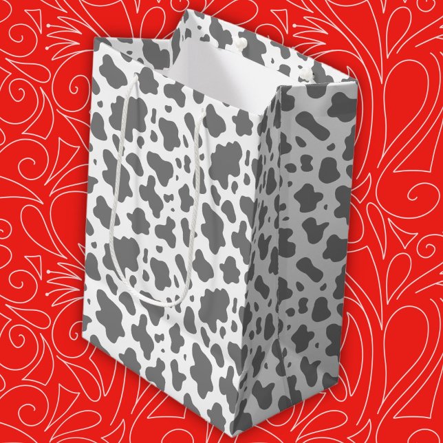 Bolsa De Regalo Mediana Impresión de vaca de granja de campo (Subido por el creador)