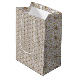 Bolsa De Regalo Mediana Impresionante luz blanca y dorada