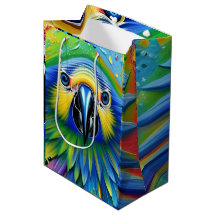 Impresionante papelera colorida Paint Parrot