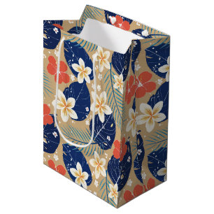Bolsa De Regalo Mediana Impresora hawaiana