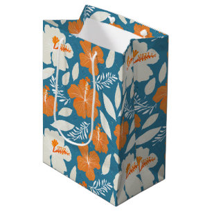 Bolsa De Regalo Mediana Impresora hawaiana