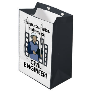 Bolsa De Regalo Mediana Ingeniero Civil Diseño Construcción Ingeniero Civi
