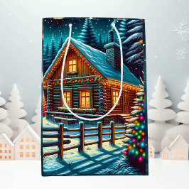 Bolsa De Regalo Mediana Iniciar sesión en la noche de los Navidades