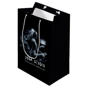 Bolsa De Regalo Mediana Instructor de Yoga Lotus Meditation Pose GIGHT Mis