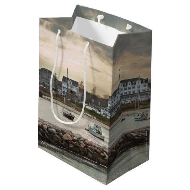 Bolsa De Regalo Mediana Isla Block, Isla Rhode (Angulo reverso)