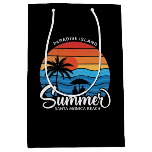 Bolsa De Regalo Mediana Isla del Paraíso Playa Santa Mónica-35307