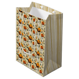 Bolsa De Regalo Mediana Jack-o-Ghost Amarillo