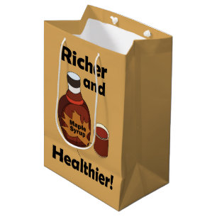 Bolsa De Regalo Mediana Jarabe De Arce Más Rico Y Saludable