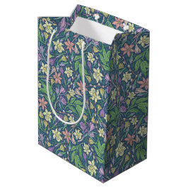 Bolsa De Regalo Mediana Jardín de primavera Narcisos y azafranes del día d