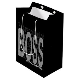 Bolsa De Regalo Mediana Jefe Extraordinario PERSONALIZADO