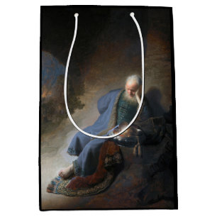 Bolsa De Regalo Mediana Jeremiah Lamentándose en la caída de Jerusalén, Re