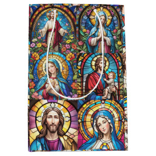 Bolsa De Regalo Mediana Jesucristo María y José Cristóbal Manchado