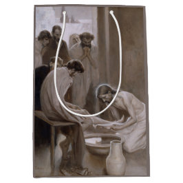 Bolsa De Regalo Mediana Jesús lavando los pies de sus discípulos