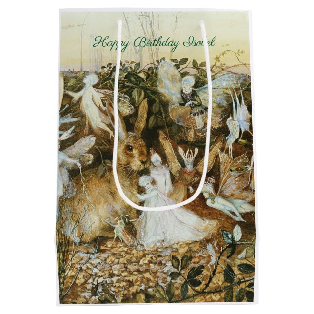 Bolsa De Regalo Mediana John Fitzgerald Fantasy Bella Artes Fairy (Reverso)