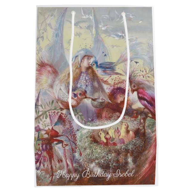 Bolsa De Regalo Mediana John Fitzgerald Fantasy Bella Artes Fairy (Reverso)