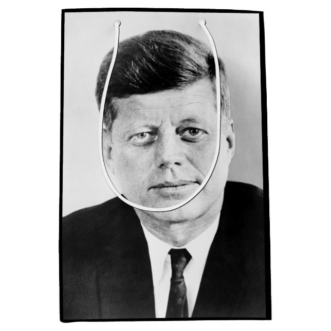 Bolsa De Regalo Mediana John Jack Kennedy Casa Blanca Presidencial de EE. (Anverso)