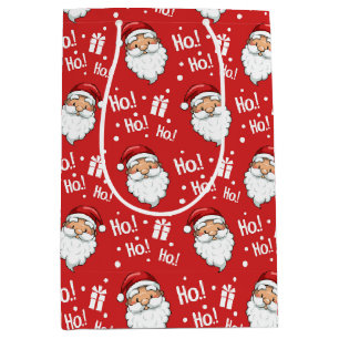 Bolsa De Regalo Mediana Jolly Navidades Santa Claus