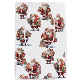 Bolsa De Regalo Mediana Jolly Santa Surprise Gift Bag