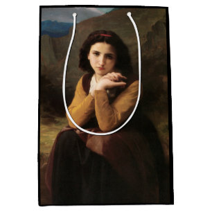 Bolsa De Regalo Mediana Joven muchacha de Bouguereau