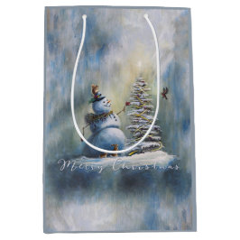 Bolsa De Regalo Mediana Joyful Snowman
