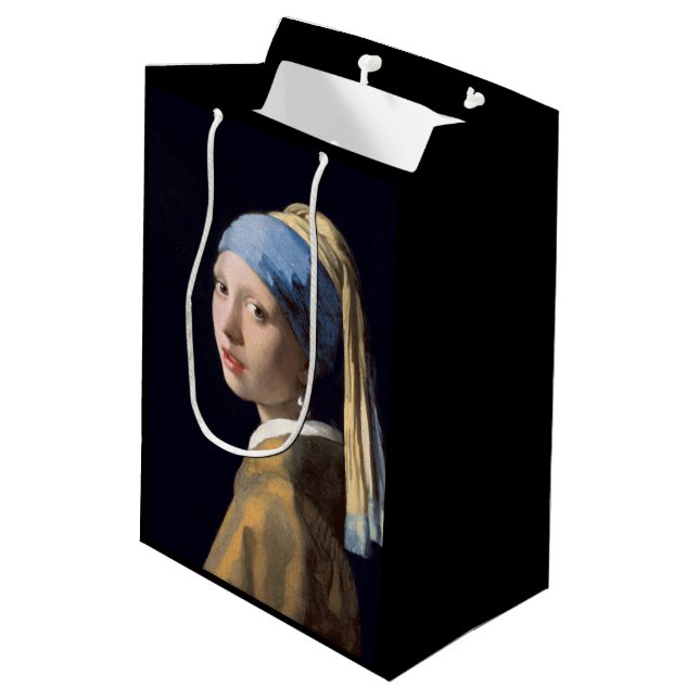 Bolsa De Regalo Mediana JUAN VERMEER - Chica con un pendiente 1665 de la (Angulo reverso)