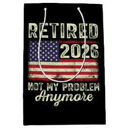 Bolsa De Regalo Mediana Jubilado 2026 No Es Mi Problema Ya