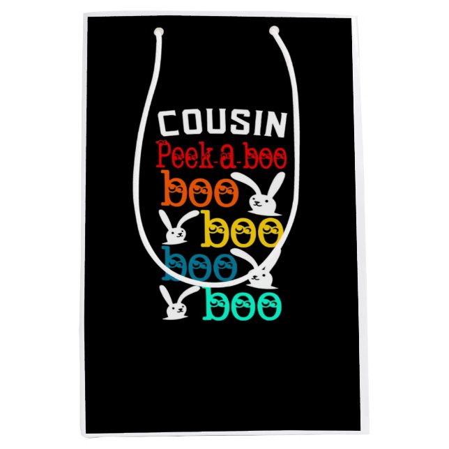 Bolsa De Regalo Mediana Juego Conejo de Primo para Novedad (Anverso)