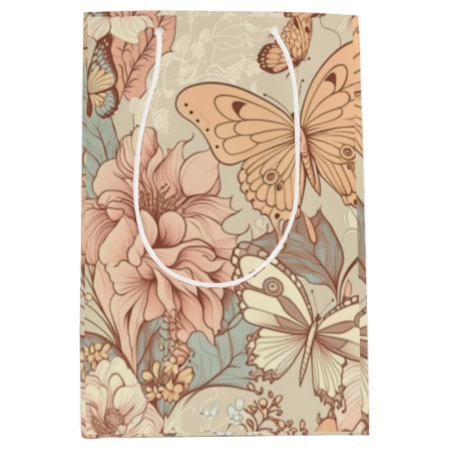 Bolsa De Regalo Mediana Juego de 3 hojas planas de papel de regalo (Anverso)