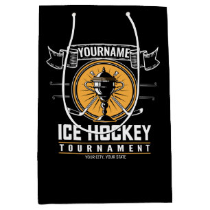 Bolsa De Regalo Mediana Juego de equipo del jugador de trofeo de hockey so