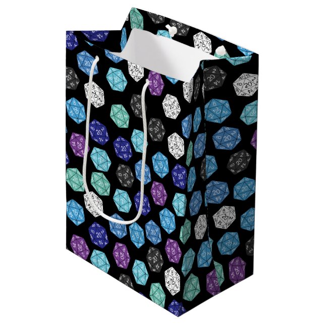 Bolsa De Regalo Mediana Juegos DND de 20 lados Fiesta de cumpleaños para n (Angulo Anverso)