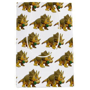 Bolsa De Regalo Mediana Juguete Personalizado Dinosaur Triceratops