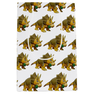 Bolsa De Regalo Mediana Juguete Personalizado Dinosaur Triceratops