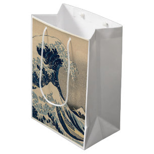 Bolsa De Regalo Mediana Katsushika Hokusai. La gran ola de Kanagawa