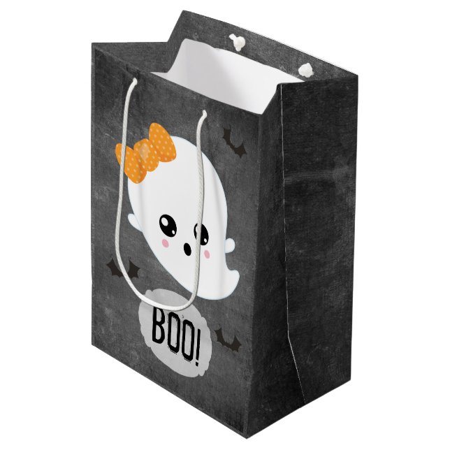 Bolsa De Regalo Mediana Kawaii Ghost Halloween (Angulo Anverso)