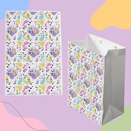 Bolsa De Regalo Mediana Kawaii Panda y los niños de té con burbujas de tig