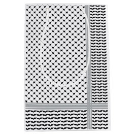 Bolsa De Regalo Mediana Keffiyeh blanco y negro palestino