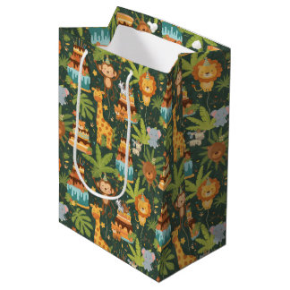 Bolsa De Regalo Mediana Kids Birthday Jungle Themed Gift Bag