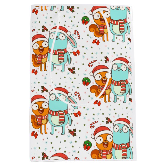 Bolsa De Regalo Mediana Kiff and Barry Holiday (Anverso)