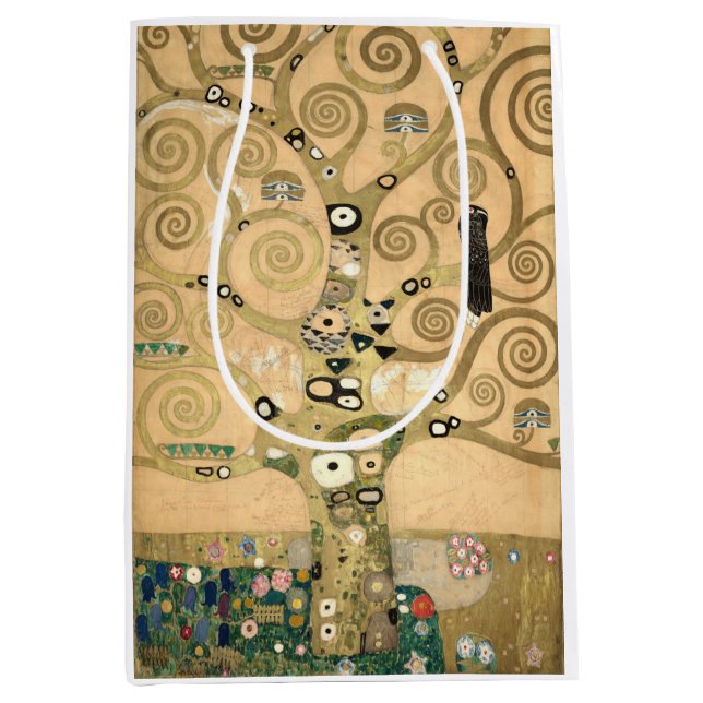 Bolsa De Regalo Mediana Klimt - La tarjeta magnética del árbol de la vida (Anverso)