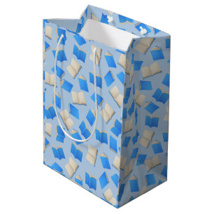 Bolsa De Regalo Mediana La cascada de libros azules de Bibliophile