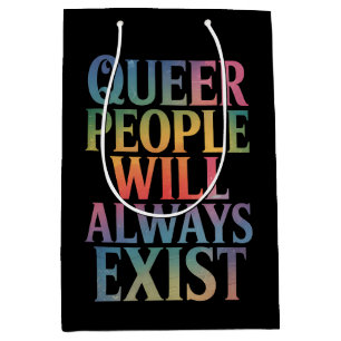 Bolsa De Regalo Mediana La gente queer siempre existirá, aliada del orgull