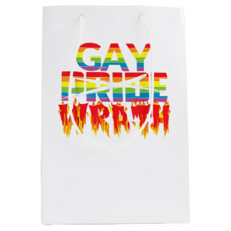 Bolsa De Regalo Mediana La ira gay no el orgullo gay - Celebración de juli