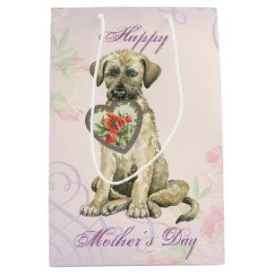 Bolsa De Regalo Mediana La irlandesa Wolfhound Heart Mom