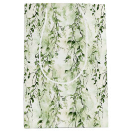 Bolsa De Regalo Mediana La marfil blanca verde deja la selva salvaje cumpl