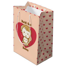 Bolsa De Regalo Mediana La mejor mamá del mundo se burla del día de la mad