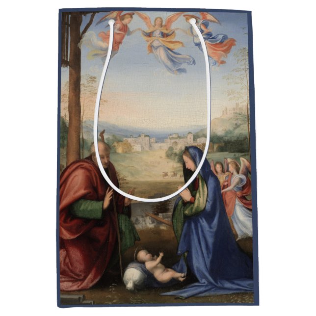 Bolsa De Regalo Mediana La Natividad de Fra Bartolommeo (Anverso)