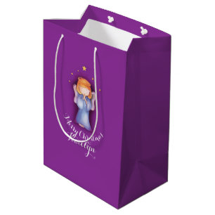 Bolsa De Regalo Mediana La niña linda ruega el bolso nombrado arte del